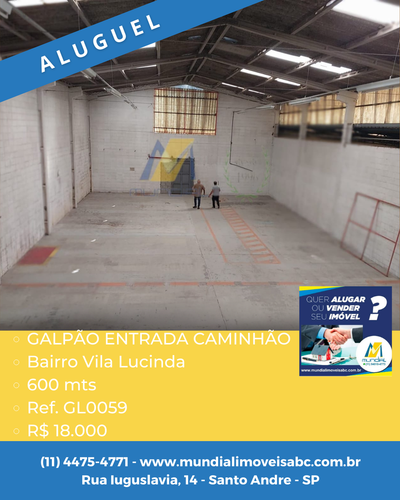 Depósito-Galpão, 950 m² - Foto 1