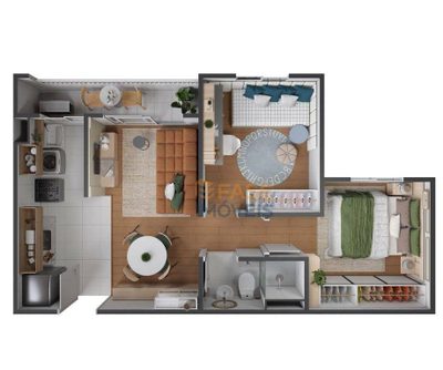 Apartamento, 2 quartos, 43 m² - Foto 2