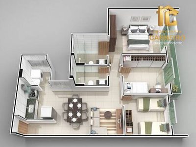 Apartamento, 2 quartos - Foto 1