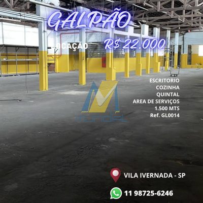 Depósito-Galpão, 1500 m² - Foto 1
