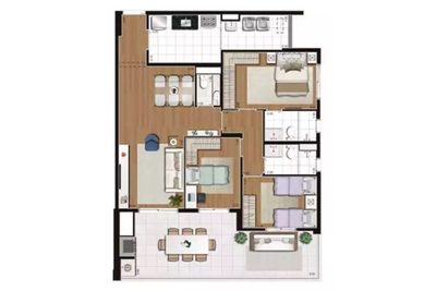 Apartamento, 3 quartos, 115 m² - Foto 3