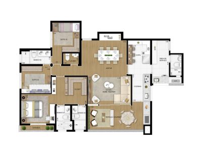 Apartamento, 4 quartos, 128 m² - Foto 5