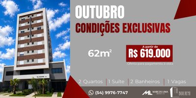 Apartamento, 2 quartos, 62 m² - Foto 1