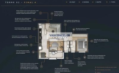 Apartamento, 2 quartos, 63 m² - Foto 2
