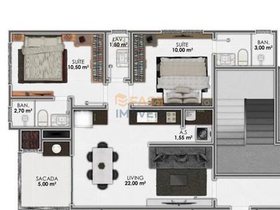 Apartamento, 2 quartos, 64 m² - Foto 2