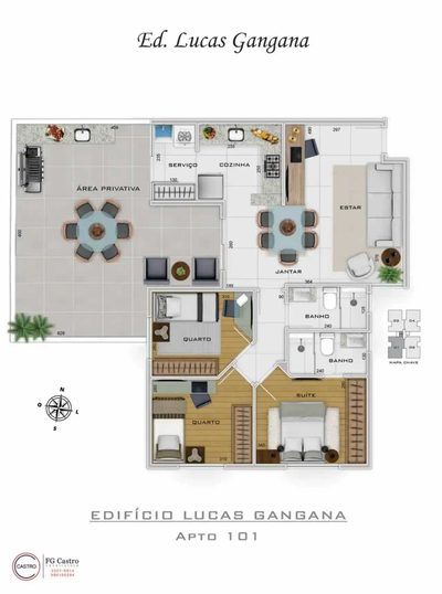 Cobertura, 3 quartos, 75 m² - Foto 4
