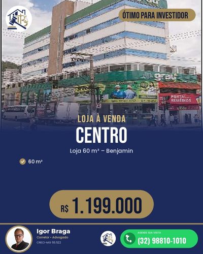 Loja-Salão, 60 m² - Foto 1