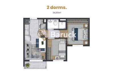 Apartamento, 2 quartos - Foto 4