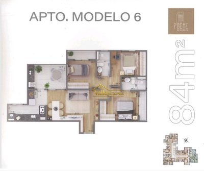 Apartamento, 3 quartos, 84 m² - Foto 2