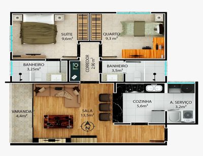 Apartamento, 2 quartos, 65 m² - Foto 4