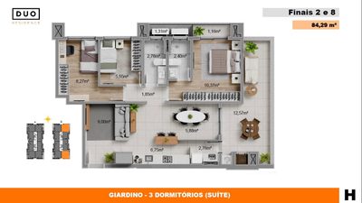 Apartamento, 3 quartos, 76 m² - Foto 4