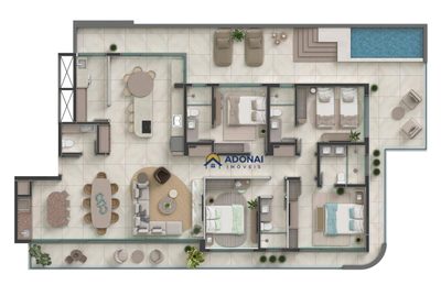 Apartamento, 4 quartos - Foto 2