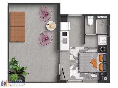 Apartamento, 1 quarto, 37 m² - Foto 2