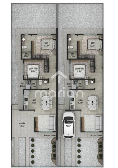 Casa, 2 quartos, 58 m² - Foto 4