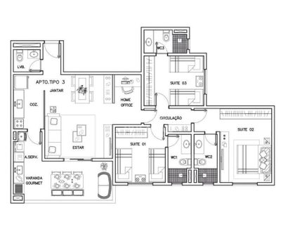 Apartamento, 3 quartos, 105 m² - Foto 3