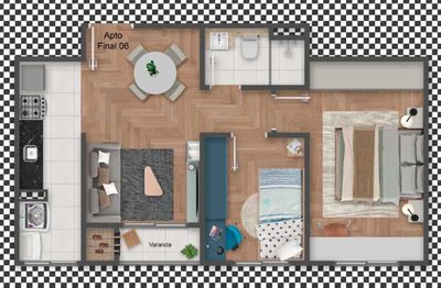 Apartamento, 2 quartos, 40 m² - Foto 1