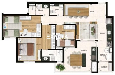 Apartamento, 3 quartos, 90 m² - Foto 3