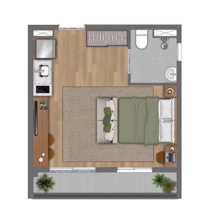 Apartamento, 2 quartos, 45 m² - Foto 2