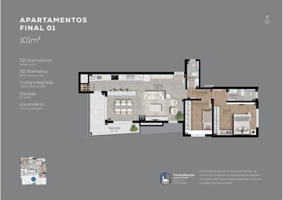 Apartamento, 2 quartos, 101 m² - Foto 4