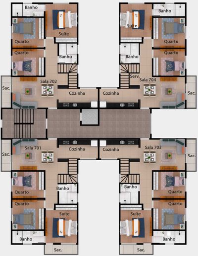 Cobertura, 4 quartos, 133 m² - Foto 5