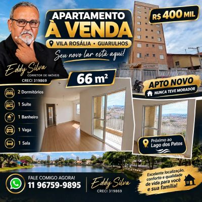 Apartamento, 2 quartos, 66 m² - Foto 1