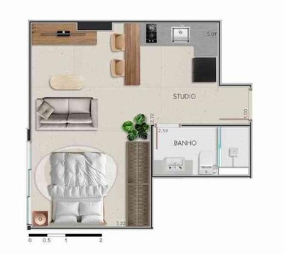 Apartamento, 1 quarto, 36 m² - Foto 5