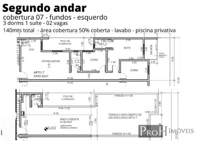 Cobertura, 3 quartos, 140 m² - Foto 2