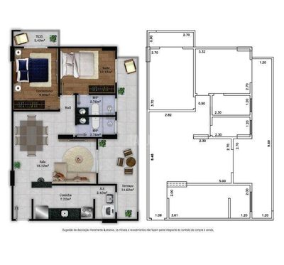 Apartamento, 2 quartos, 82 m² - Foto 2