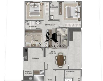 Cobertura, 3 quartos, 204 m² - Foto 2
