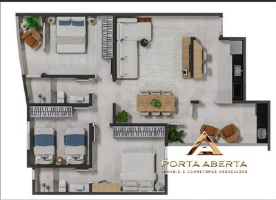 Apartamento, 3 quartos - Foto 4