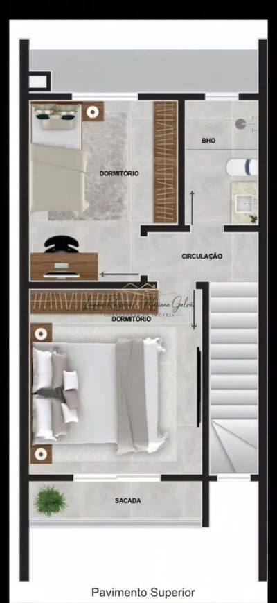 Sobrado, 2 quartos, 65 m² - Foto 2