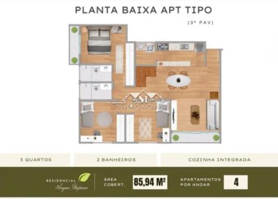 Apartamento, 3 quartos, 85 m² - Foto 5