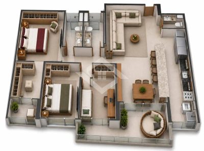 Apartamento, 3 quartos, 98 m² - Foto 2