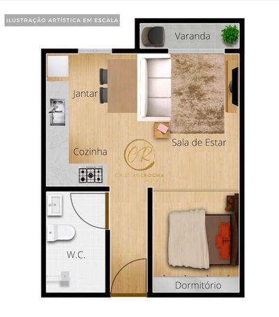 Apartamento, 1 quarto - Foto 5