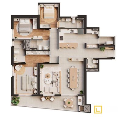 Apartamento, 3 quartos, 149 m² - Foto 3