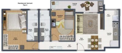 Apartamento, 2 quartos, 67 m² - Foto 4
