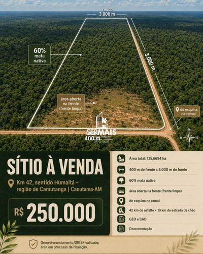 Sítio, 135 hectares - Foto 1