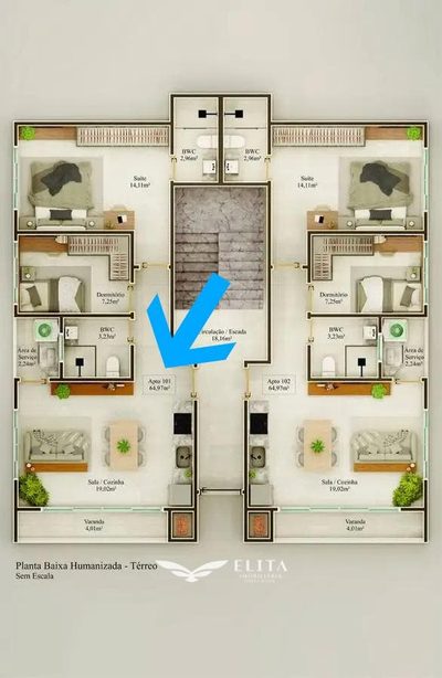 Apartamento, 2 quartos, 65 m² - Foto 5