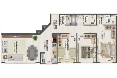 Apartamento, 3 quartos, 84 m² - Foto 3