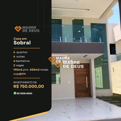 Casa, 4 quartos, 195 m² - Foto 1