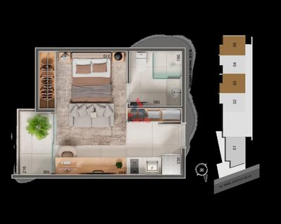 Apartamento, 1 quarto, 25 m² - Foto 5
