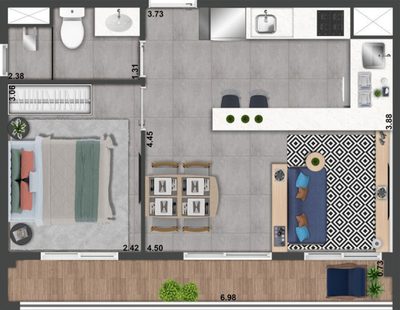 Apartamento, 2 quartos, 51 m² - Foto 4