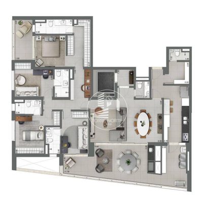 Apartamento, 3 quartos, 158 m² - Foto 2