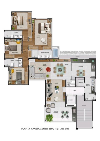 Apartamento, 4 quartos, 157 m² - Foto 2