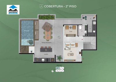 Cobertura, 3 quartos, 99 m² - Foto 3