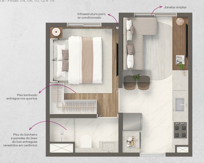 Apartamento, 2 quartos, 31 m² - Foto 4