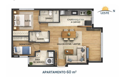 Apartamento, 1 quarto, 30 m² - Foto 5
