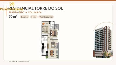 Apartamento, 2 quartos, 70 m² - Foto 2