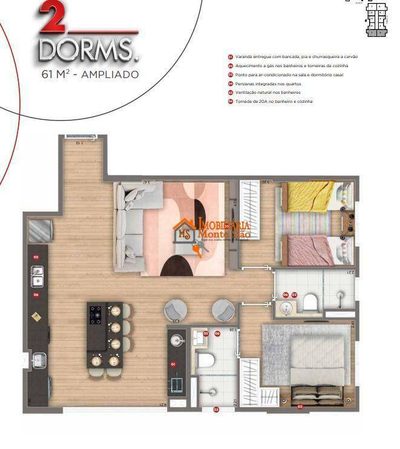 Apartamento, 2 quartos, 63 m² - Foto 4