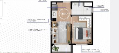Apartamento, 1 quarto, 28 m² - Foto 3